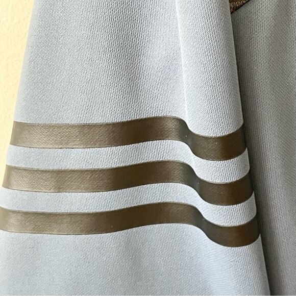 Adidas Golf Gray and Blue Quarter-Zip Pullover Men’s size M - Picture 3 of 7